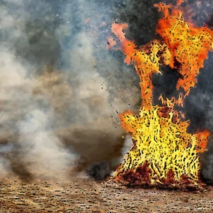 Artistic representation for Ban on open burning extended , expanded due to continued drought conditions