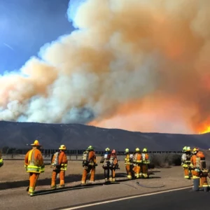 Read more about the article Davis Fire tapers down overnight , I – 580 remains closed through Washoe Valley