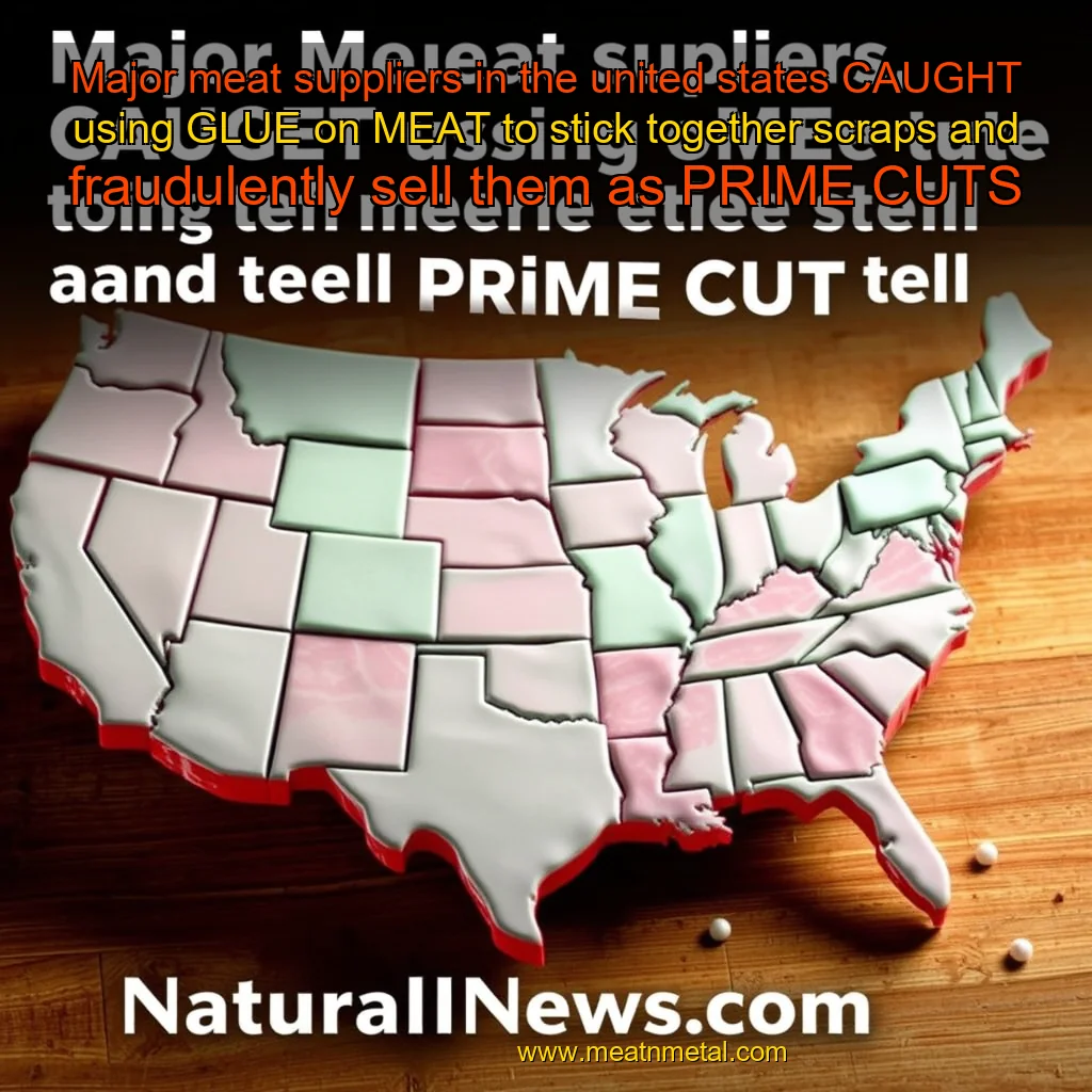 You are currently viewing Major meat suppliers in the united states CAUGHT using GLUE on MEAT to stick together scraps and fraudulently sell them as PRIME CUTS  NaturalNews  com