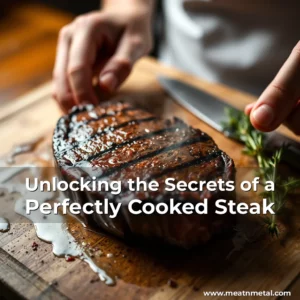 Artistic representation for Unlocking the Secrets of a Perfectly Cooked Steak