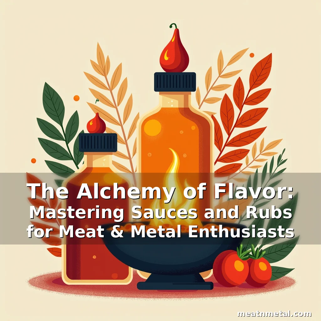 Read more about the article The Alchemy of Flavor: Mastering Sauces and Rubs for Meat & Metal Enthusiasts