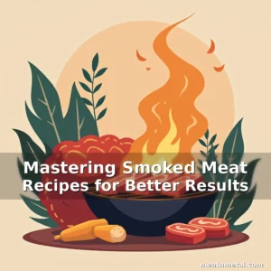 Artistic representation for Mastering Smoked Meat Recipes for Better Results