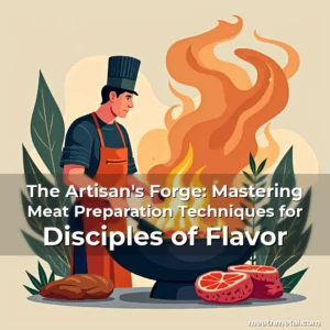 Artistic representation for The Artisan's Forge: Mastering Meat Preparation Techniques for Disciples of Flavor