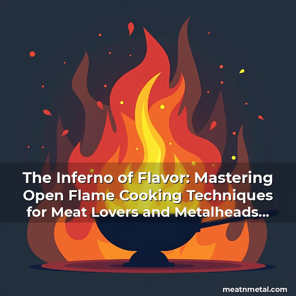 Read more about the article The Inferno of Flavor: Mastering Open Flame Cooking Techniques for Meat Lovers and Metalheads Alike